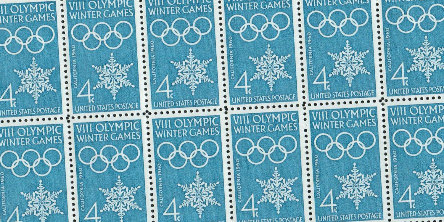 1960 Winter Olympics sheet