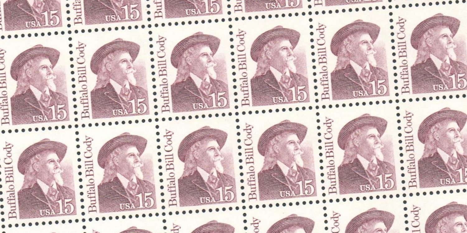 Buffalo Bill stamp sheet