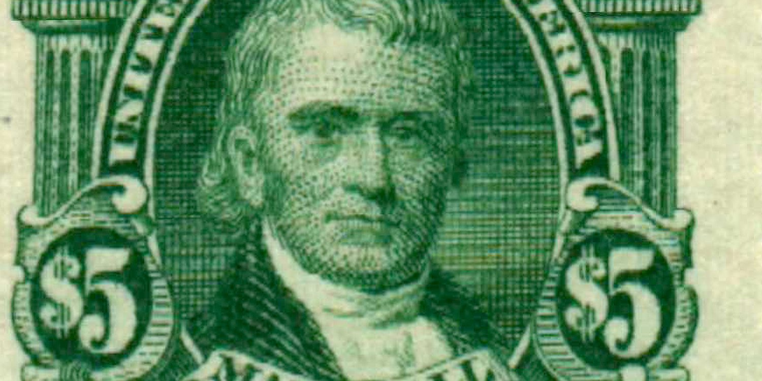 $5 Marshall stamp