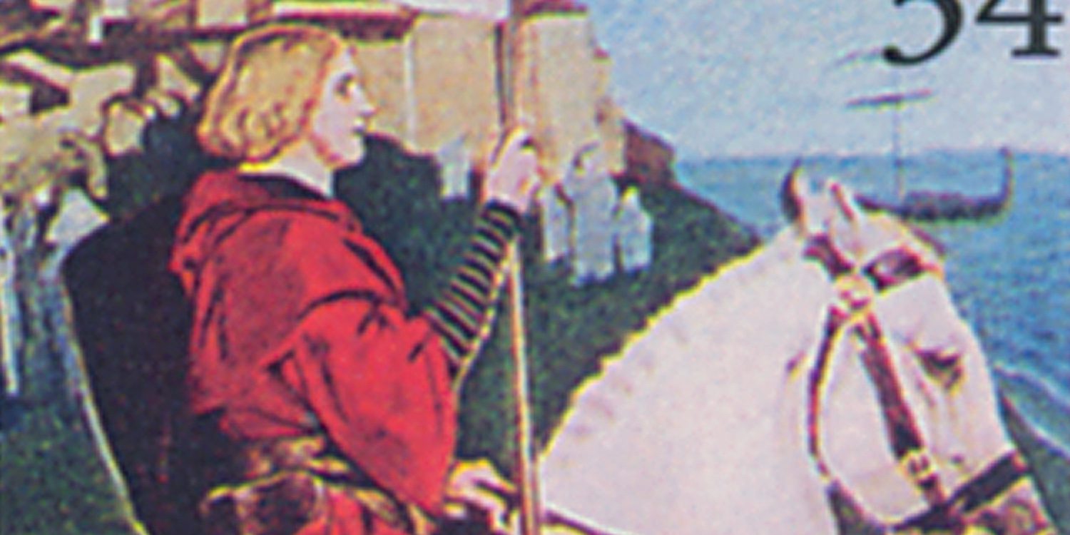 EA Abbey stamp