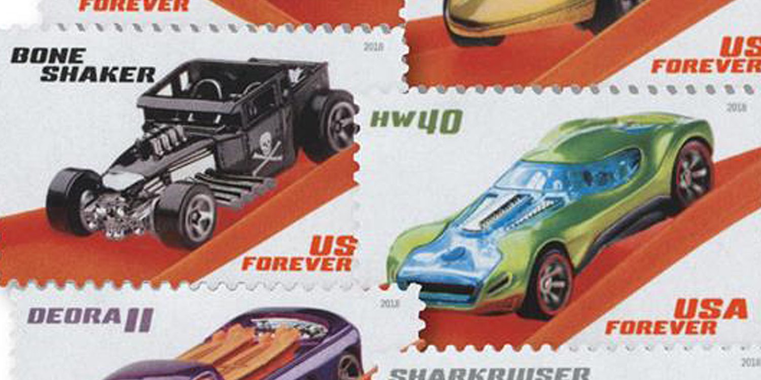 Hot Wheels stamps