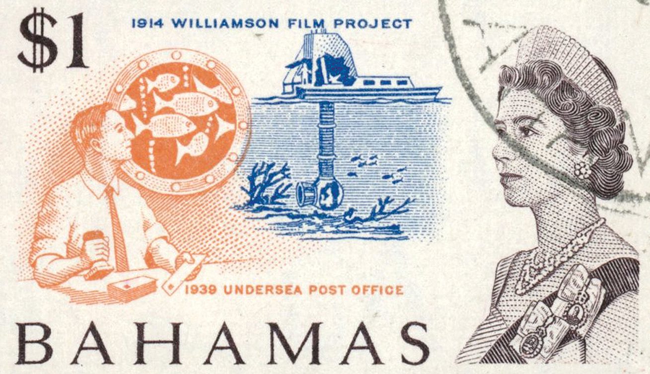 Underwater Post Bahamas