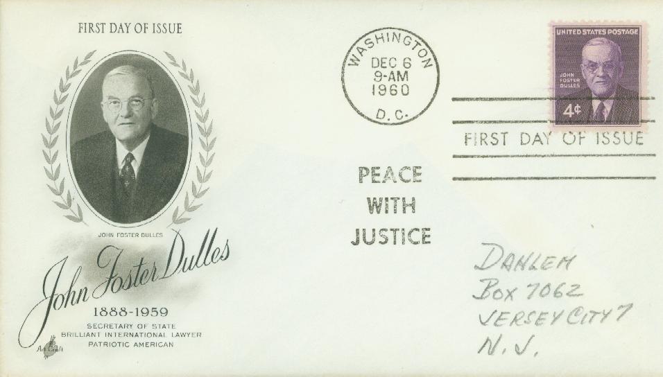 # 1172 - 1960 4c John Foster Dulles Classic First Day Cover