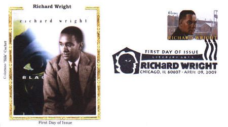 2009 61¢ Richard Wright Colorano Silk Cachet First Day Cover