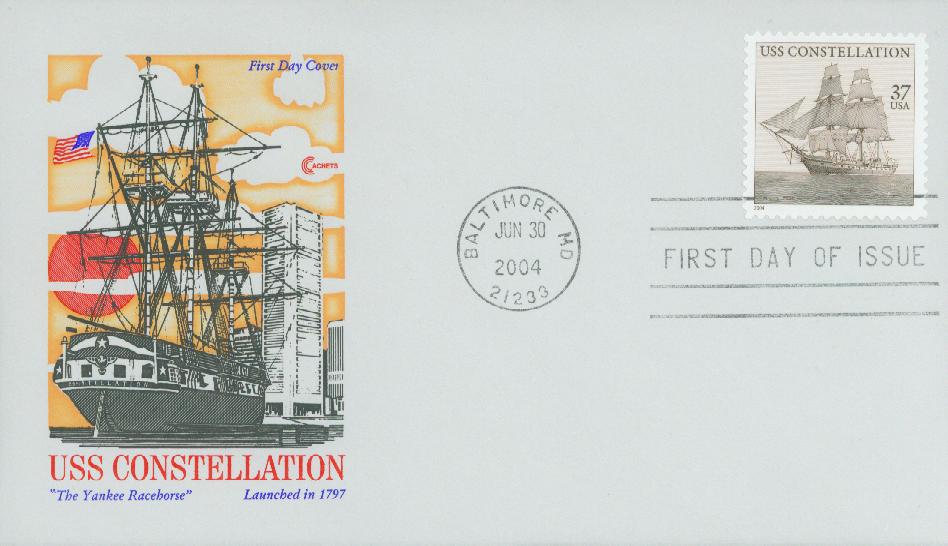 2004 37¢ USS Constellation Classic First Day Cover