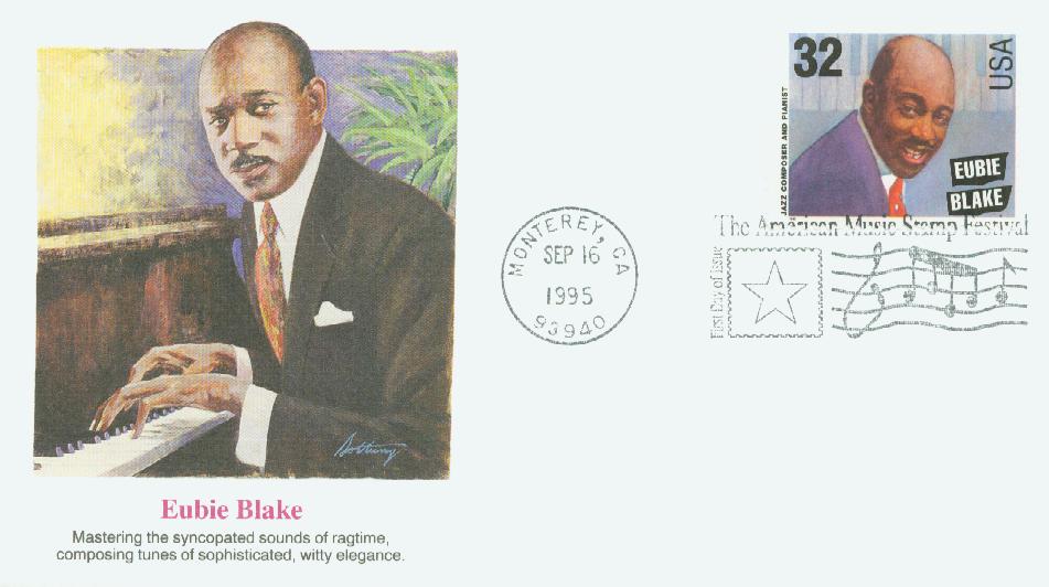 # 2988 - 1995 32c Jazz Musicians: Eubie Blake Fleetwood First Day Cover