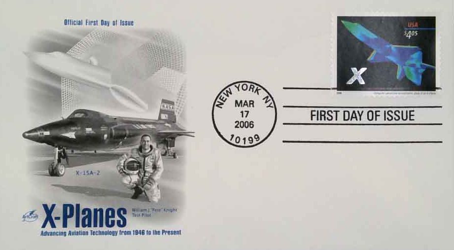 # 4018 - 2006 $4.05 X-Plane, Priority Mail Classic First Day Cover
