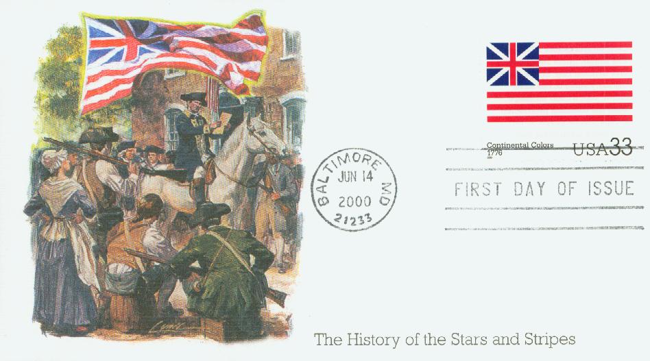 2000 33¢ Continental Colors Fleetwood First Day Cover
