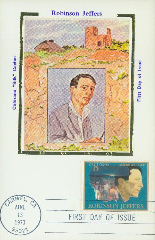 # 1485 - 1973 8c Robinson Jeffers Colorano Silk Cachet First Day Cover