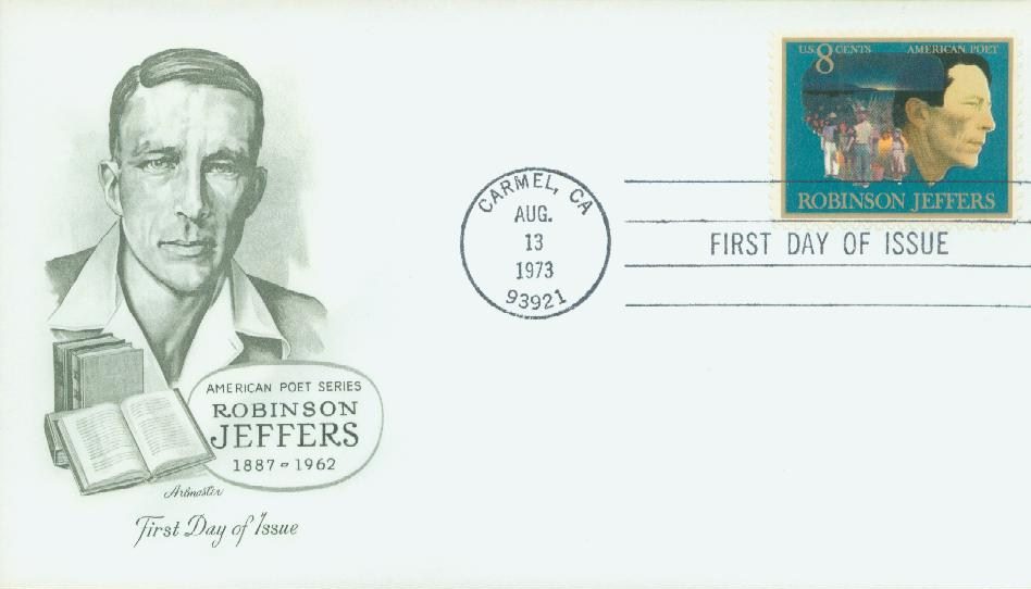 # 1485 - 1973 8c Robinson Jeffers Classic First Day Cover