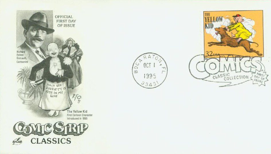 # 3000a - 1995 32c Comic Strip Classics: The Yellow Kid Classic First Day Cover