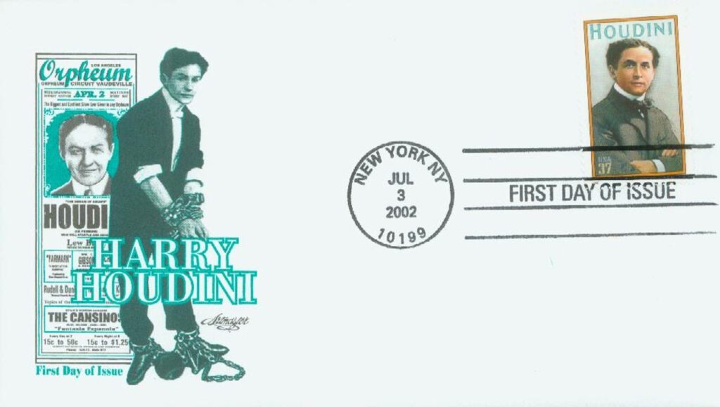 #3651 - 2002 37c Harry Houdini Classic First Day Cover