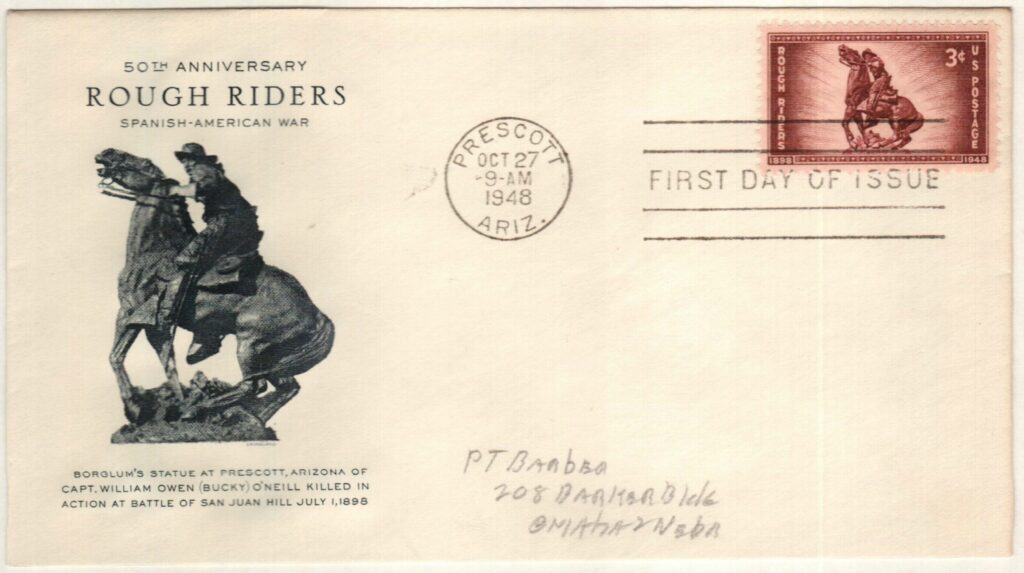 # 973 - 1948 3c Rough Riders Classic First Day Cover