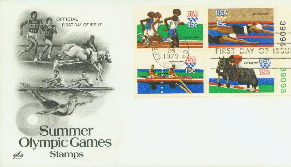 1979 15¢ Summer Olympic Games Classic First Day Cover