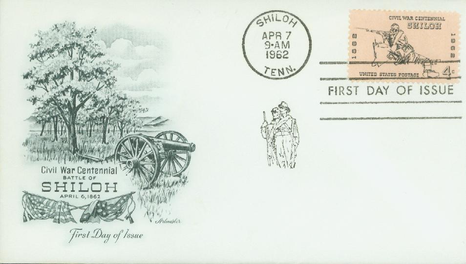 1962 4¢ Battle of Shiloh Classic First Day Cover