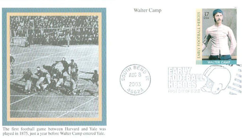 #3810 - 2003 37c Early Football Heroes: Walter Camp Mystic First Day Cover