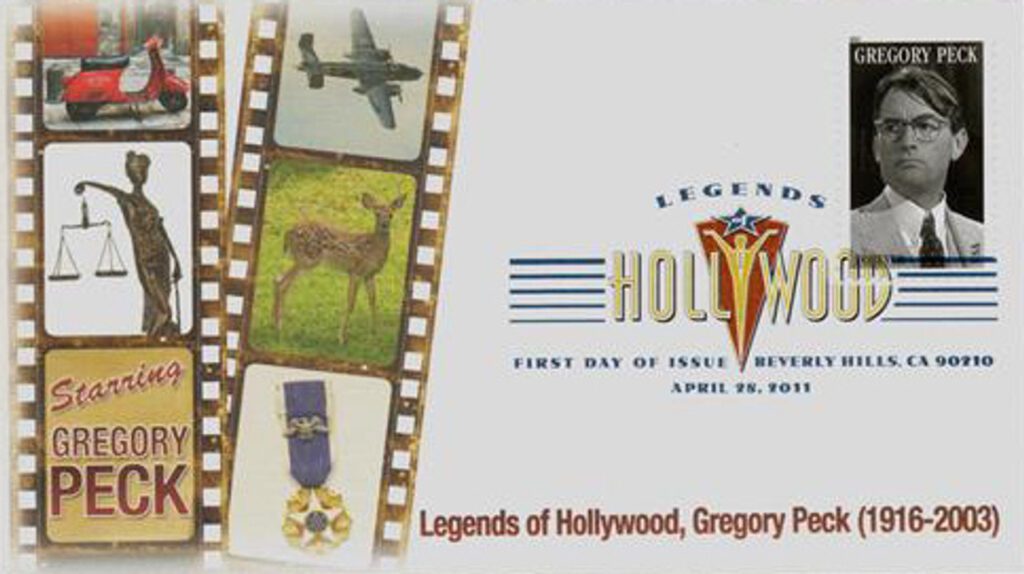 #4526 - 2011 First-Class Forever Stamp, Legends of Hollywood: Gregory Peck Fleetwood First Day Cover with Digital Color Cancel