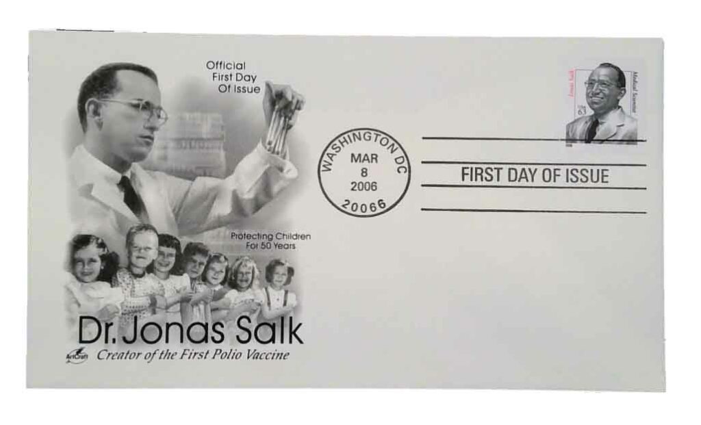 # 3428 - 2006 63c Dr. Jonas Salk Classic First Day Cover