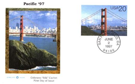 # UX282 - 1997 20c Postal Card - Golden Gate Bridge in Daylight