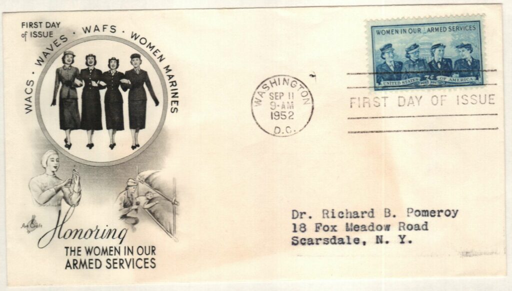 1952 3¢ Service Women Classic First Day Cover 
