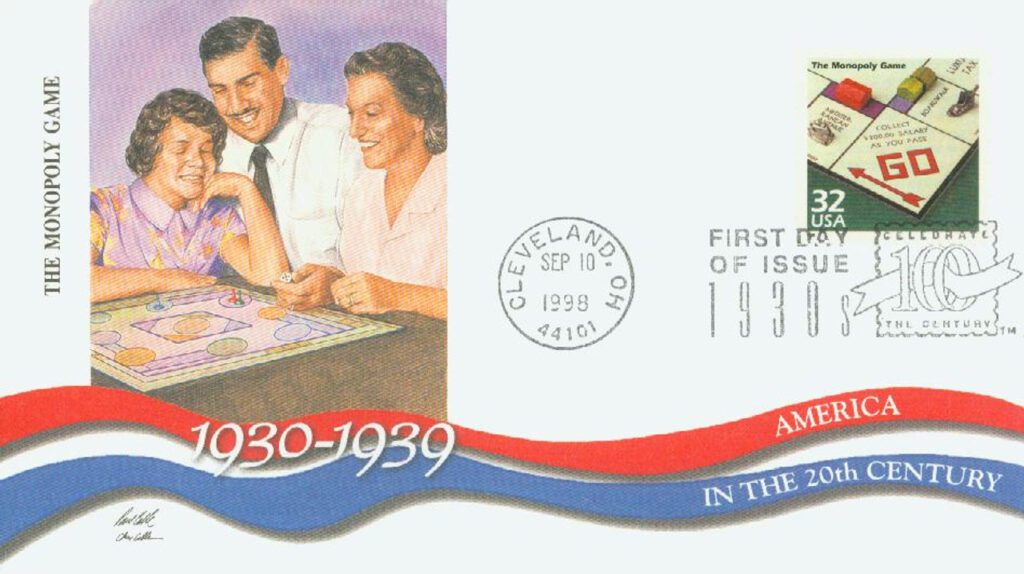 #3185o - 1998 32c Celebrate the Century,1930s: The Monopoly Game Fleetwood First Day Cover