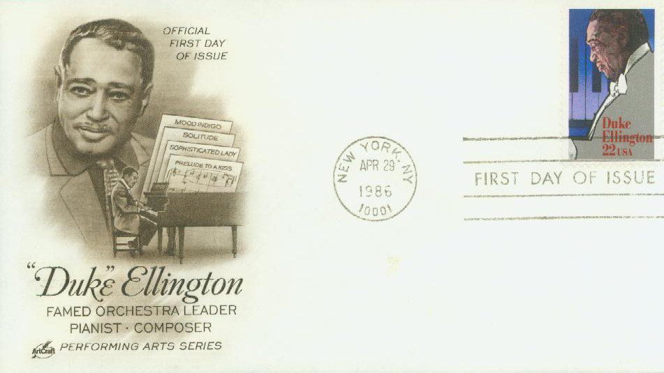 1986 22¢ Duke Ellington Classic First Day Cover