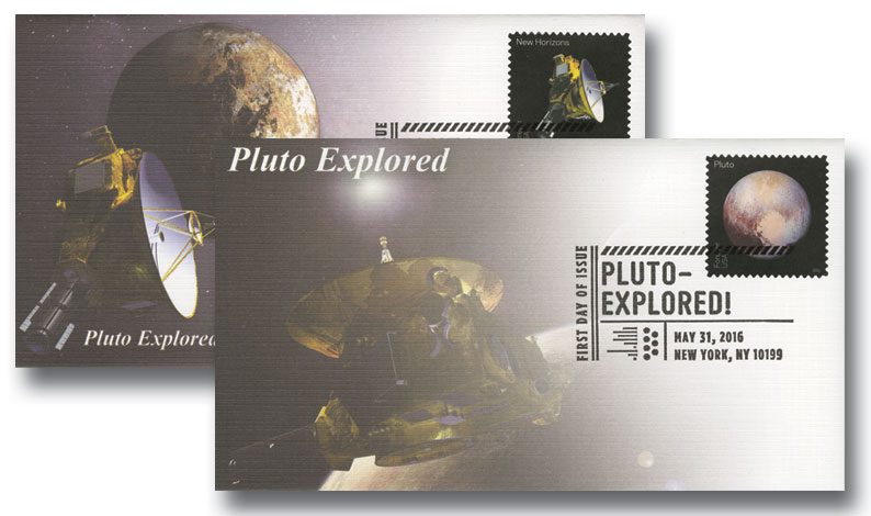 # 5077-78 - 2016 First-Class Forever Stamp - Pluto Explored! Set of two Fleetwood First Day Covers