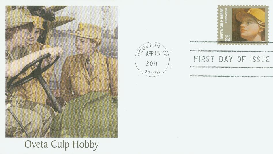 # 4510 - 2011 84c Oveta Culp Hobby Fleetwood First Day Cover