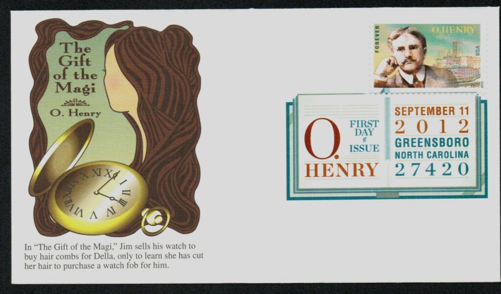 2012 45¢ O. Henry Fleetwood First Day Cover with Digital Color Cancel