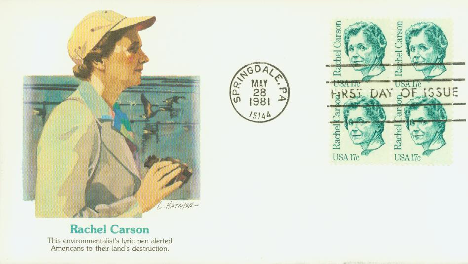1981 17¢ Rachel Carson Fleetwood First Day Cover