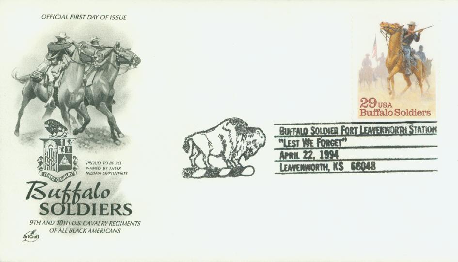 1994 29¢ Buffalo Soldiers Classic First Day Cover