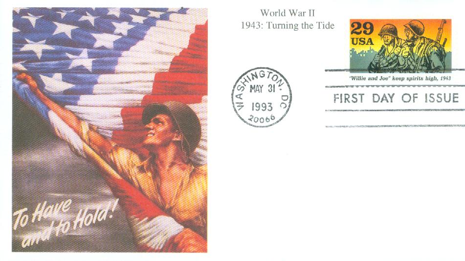 # 2765h - 1992 29c "Willie & Joe" Keep Spirits High Mystic First Day Cover
