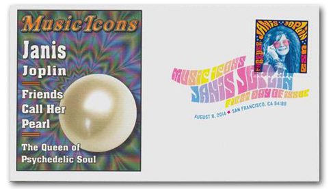 # 4916 - 2014 First-Class Forever Stamp - Music Icons: Janis Joplin Fleetwood First Day Cover with Digital Color Postmark