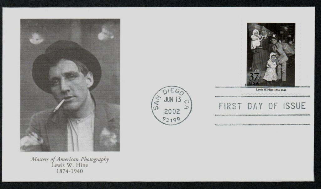 # 3649e - 2002 37c Lewis W. Hine Fleetwood First Day Cover