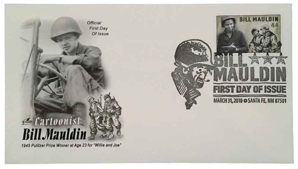 # 4445 - 2010 44c Bill Mauldin Classic First Day Cover