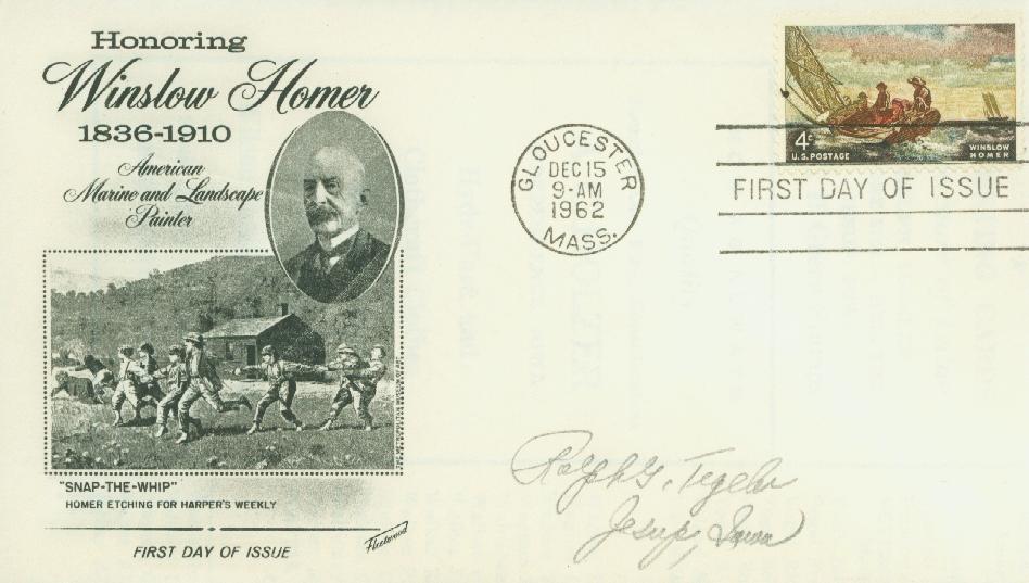 # 1207 - 1962 4c Winslow Homer Fleetwood First Day Cover