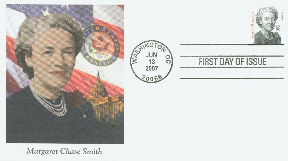 # 3427 - 2007 58c Distinguished Americans: Margaret Chase Smith Fleetwood First Day Cover