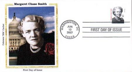 # 3427 - 2007 58c Distinguished Americans: Margaret Chase Smith Colorano Silk Cachet First Day Cover