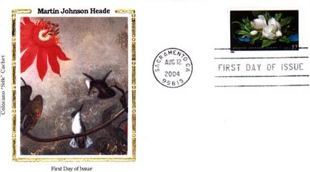 2004 37¢ Martin Johnson Heade Colorano Silk Cachet First Day Cover
