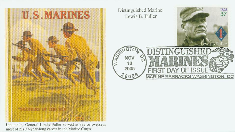 2005 37¢ Lewis B. Puller Mystic First Day Cover