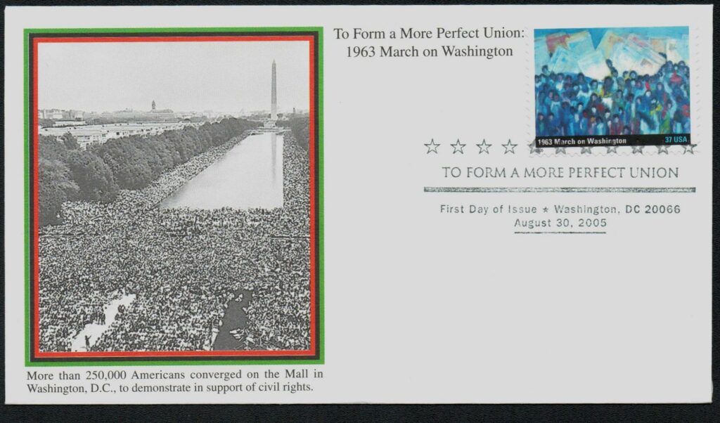 2005 37¢ March on Washington Mystic First Day Cover