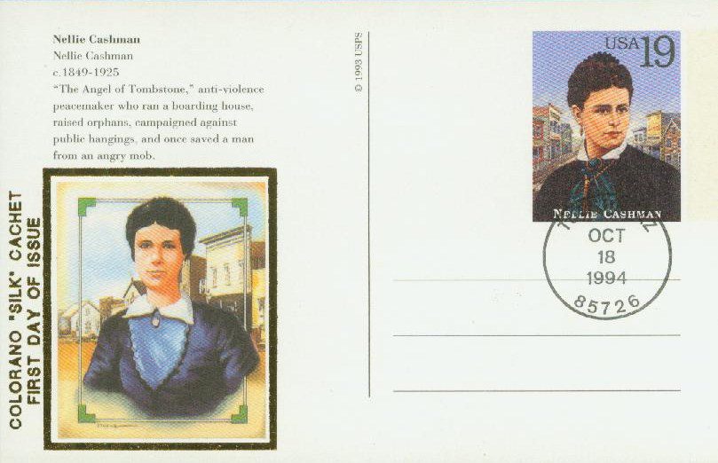 # UX188 - 1994 19c Nellie Cashman Postal Card