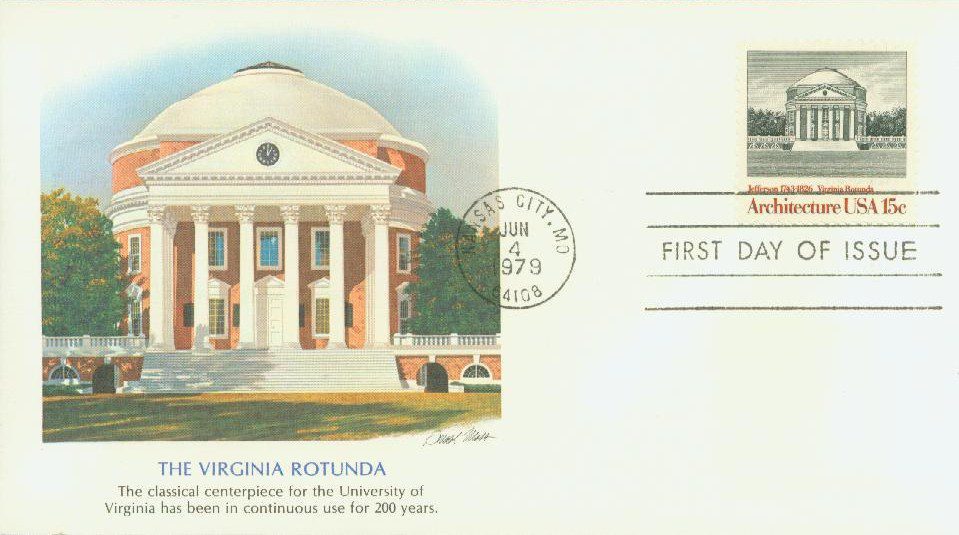 # 1779 - 1979 15c American Architecture: Virginia Rotunda Classic First Day Cover