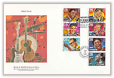 1993 29¢ Legends of American Music Fleetwood First Day Cover