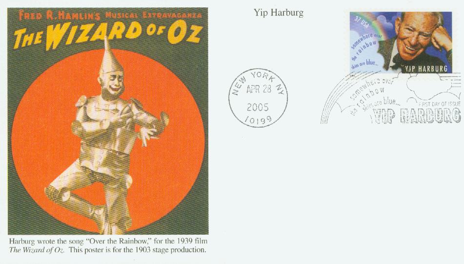 2005 37¢ Yip Harburg Mystic First Day Cover