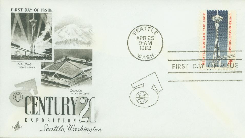 1962 4¢ Seattle Worlds Fair Classic First Day Cover