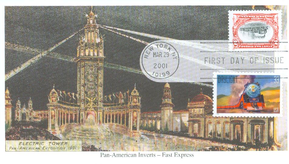 2001 2¢ Pan-American Invert Reproduction Mystic First Day Cover