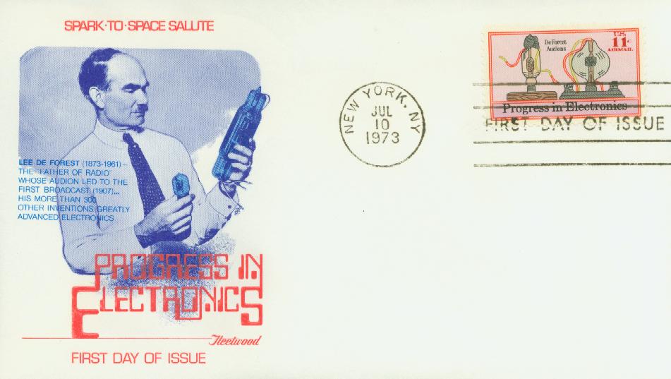 1973 11¢ DeForest Audion Fleetwood First Day Cover