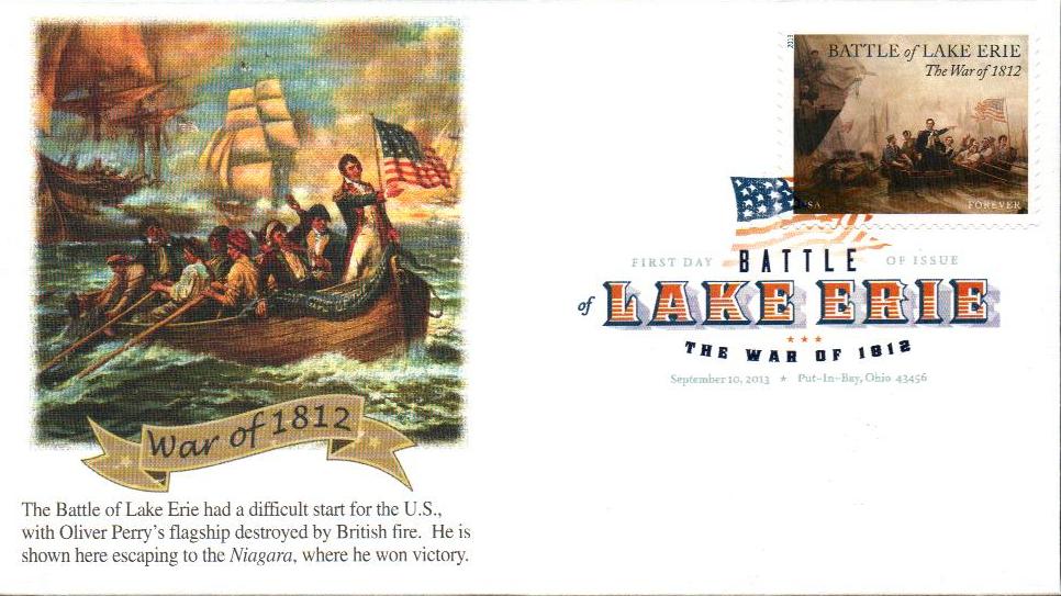 2013 46¢ Battle of Lake Erie Fleetwood First Day Cover with Digital Color Postmark