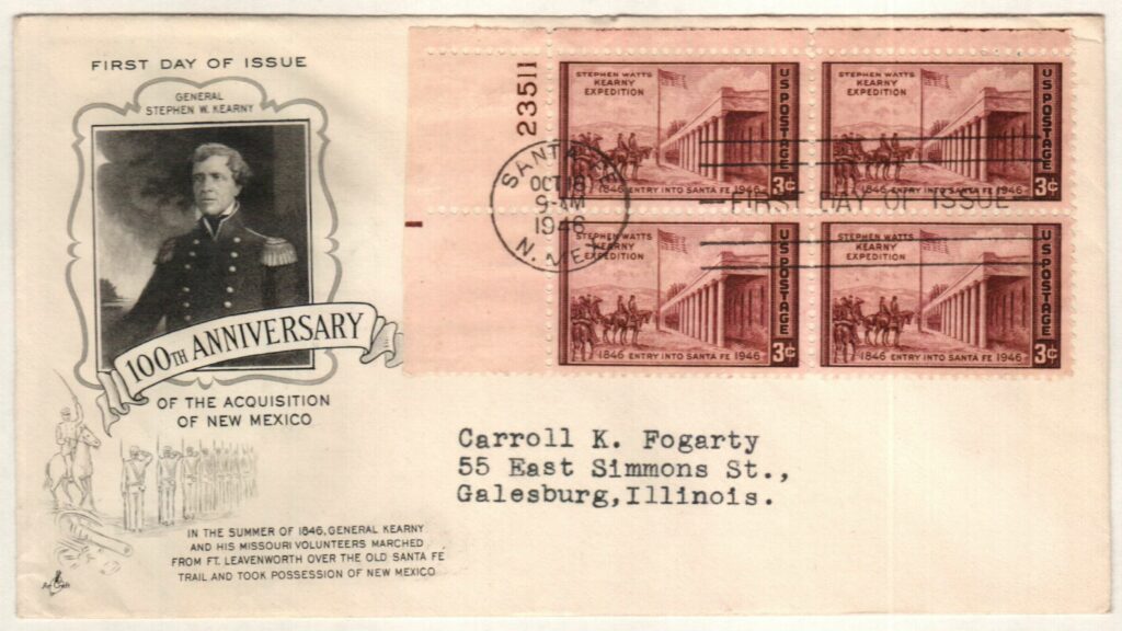 1946 3¢ Kearny Expedition into New Mexico Classic First Day Cover